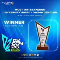 Most Outstanding University-Based Omega Leo Club - Winner